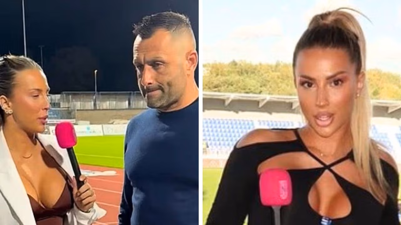 David Oulehla évite le regard d'une journaliste pour obéir à son épouse